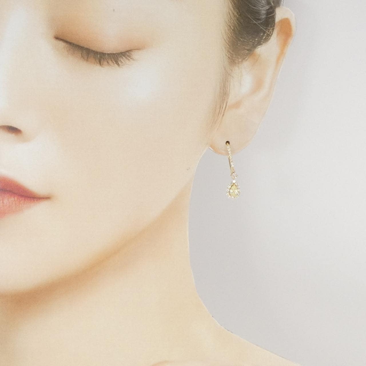 【新品】K18YG ダイヤモンド ピアス 1.00CT