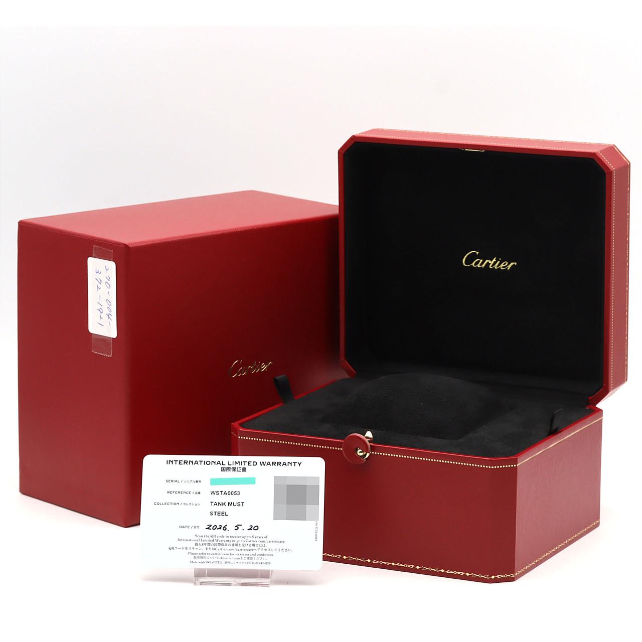 【未使用品】カルティエ タンクマストXL WSTA0053 SS 自動巻