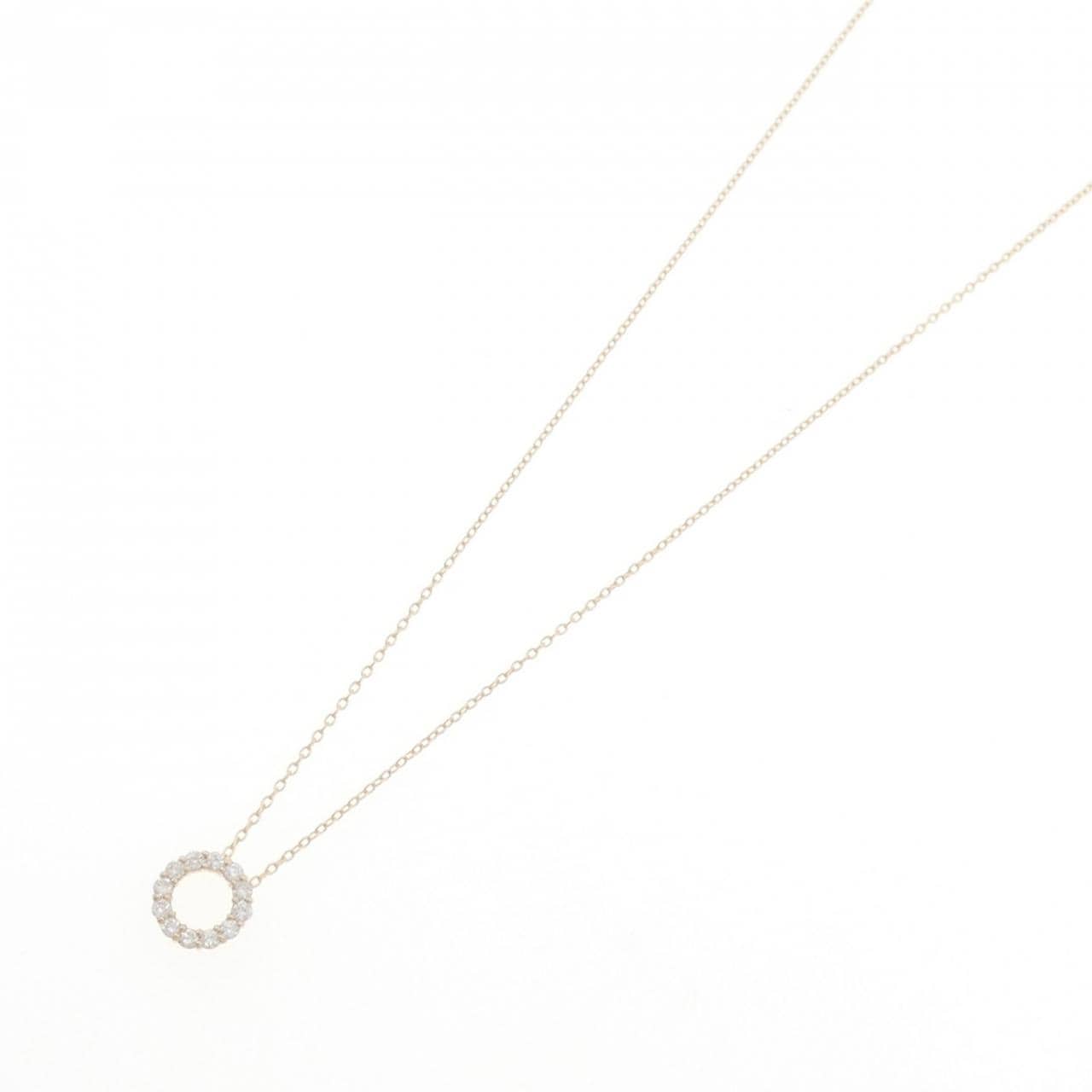 【リメイク】K10YG ダイヤモンド ネックレス 0.18CT