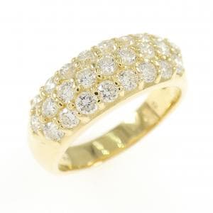 K18YG パヴェ ダイヤモンド リング 0.80CT
