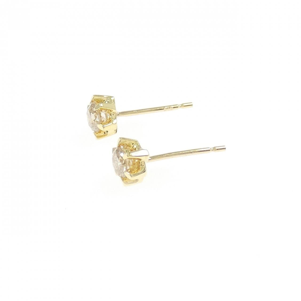 K18YG ダイヤモンド ピアス 0.30CT