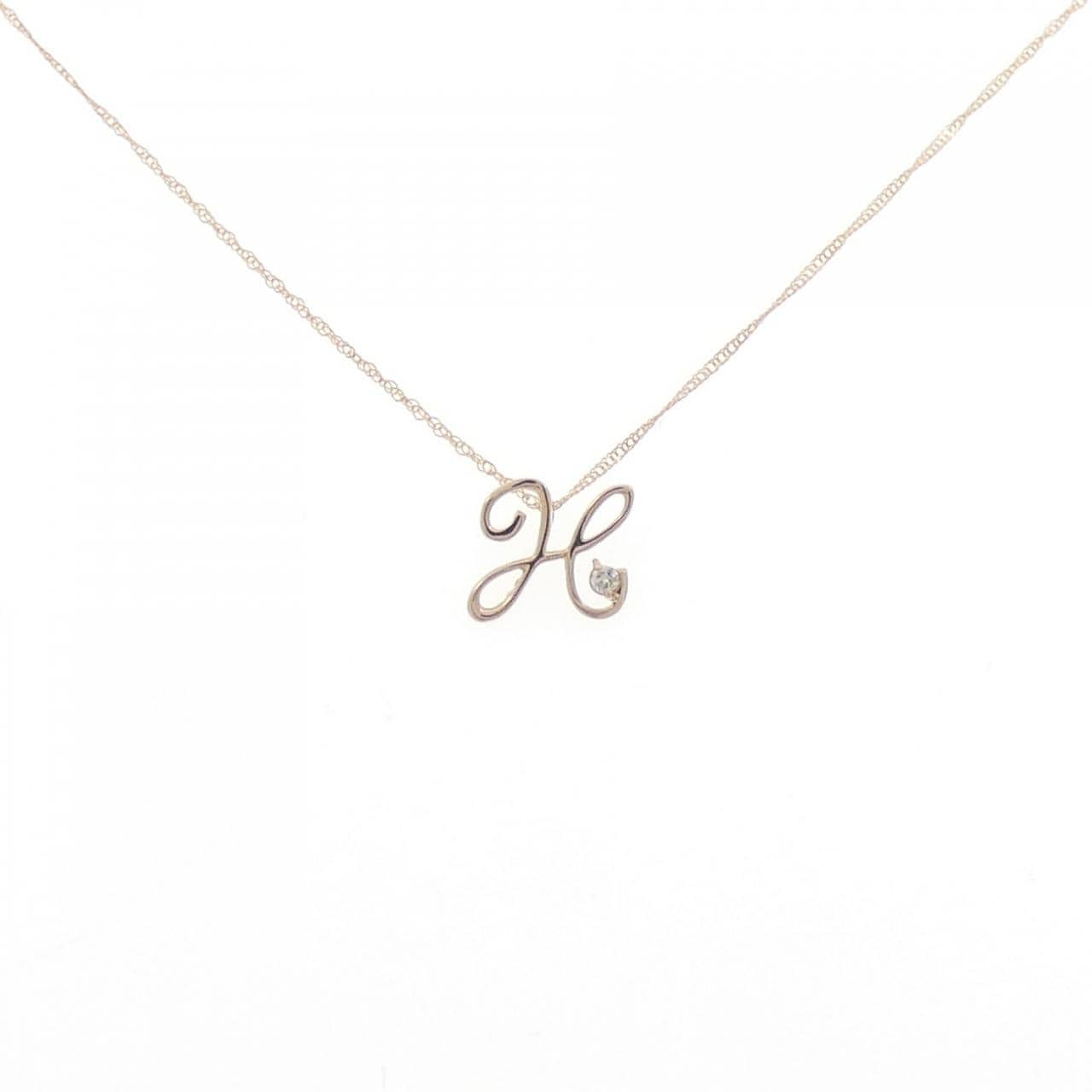 K18PG ダイヤモンド ネックレス 0.02CT