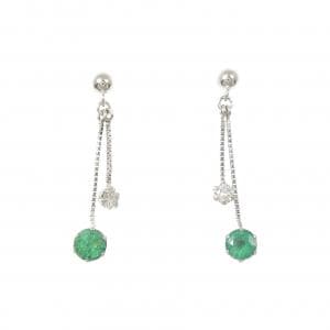 PT900 エメラルド ピアス 0.31CT