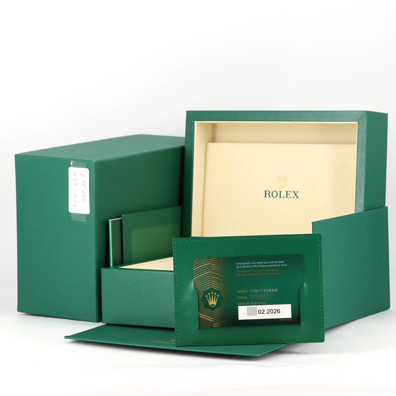 ロレックス GMTマスターⅡ 126713GRNR SSxYG 自動巻 ランダム番