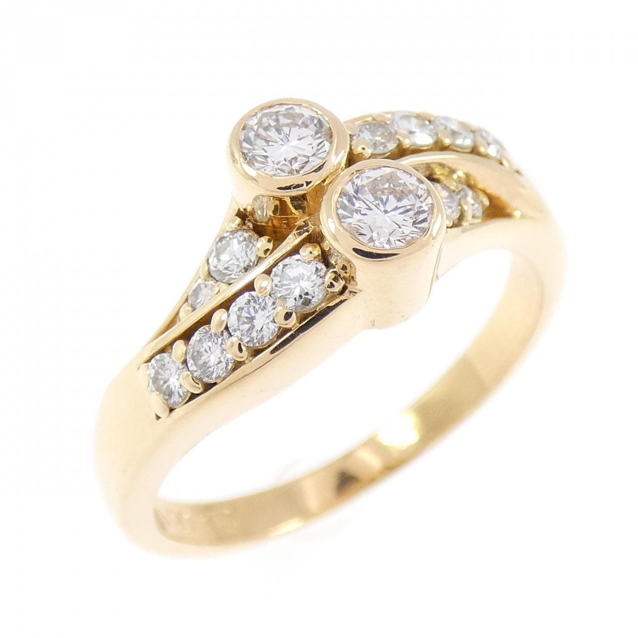 K18YG ダイヤモンド リング 0.20CT