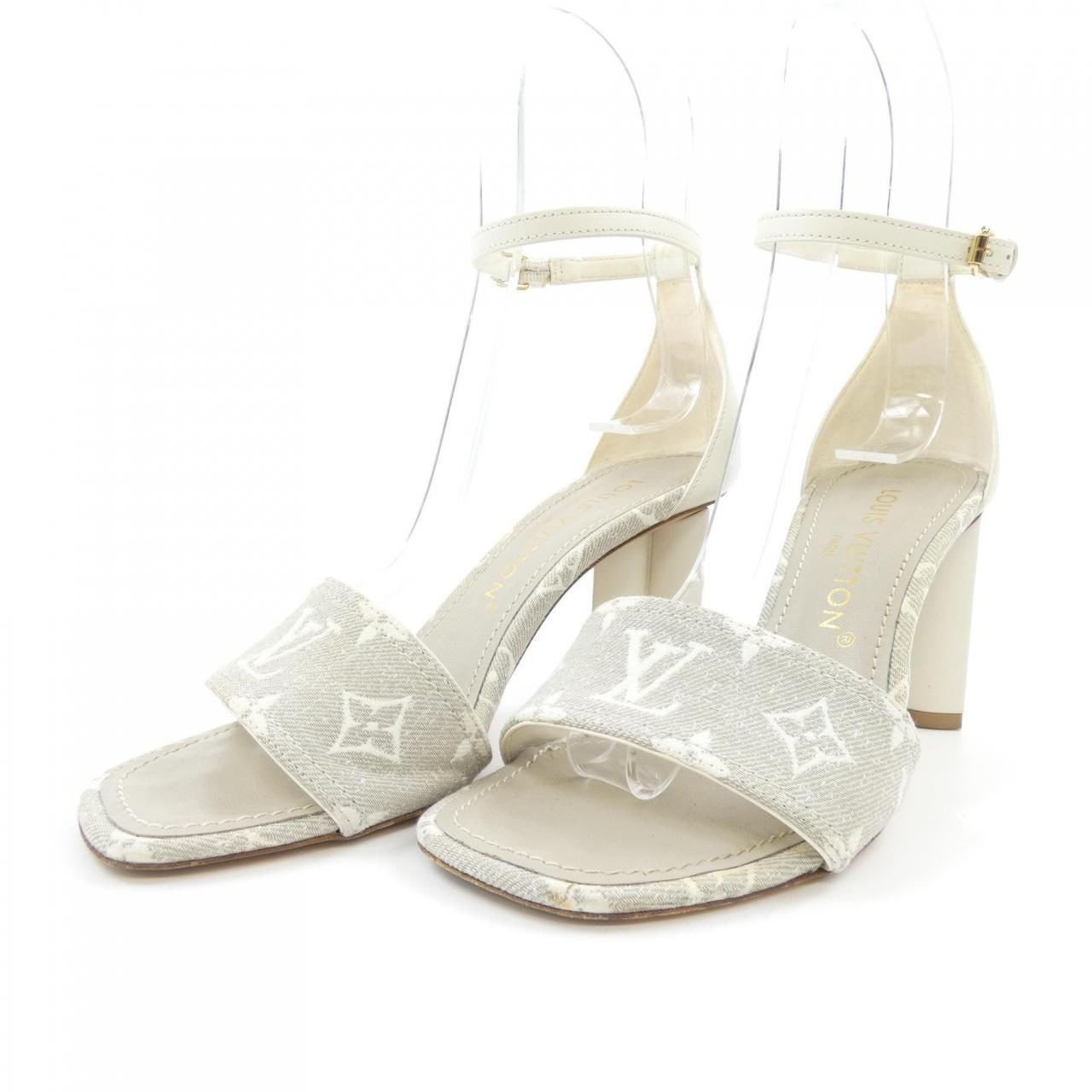 ルイヴィトン LOUIS VUITTON 日本限定、モノグラムデニム シルエットライン サンダル