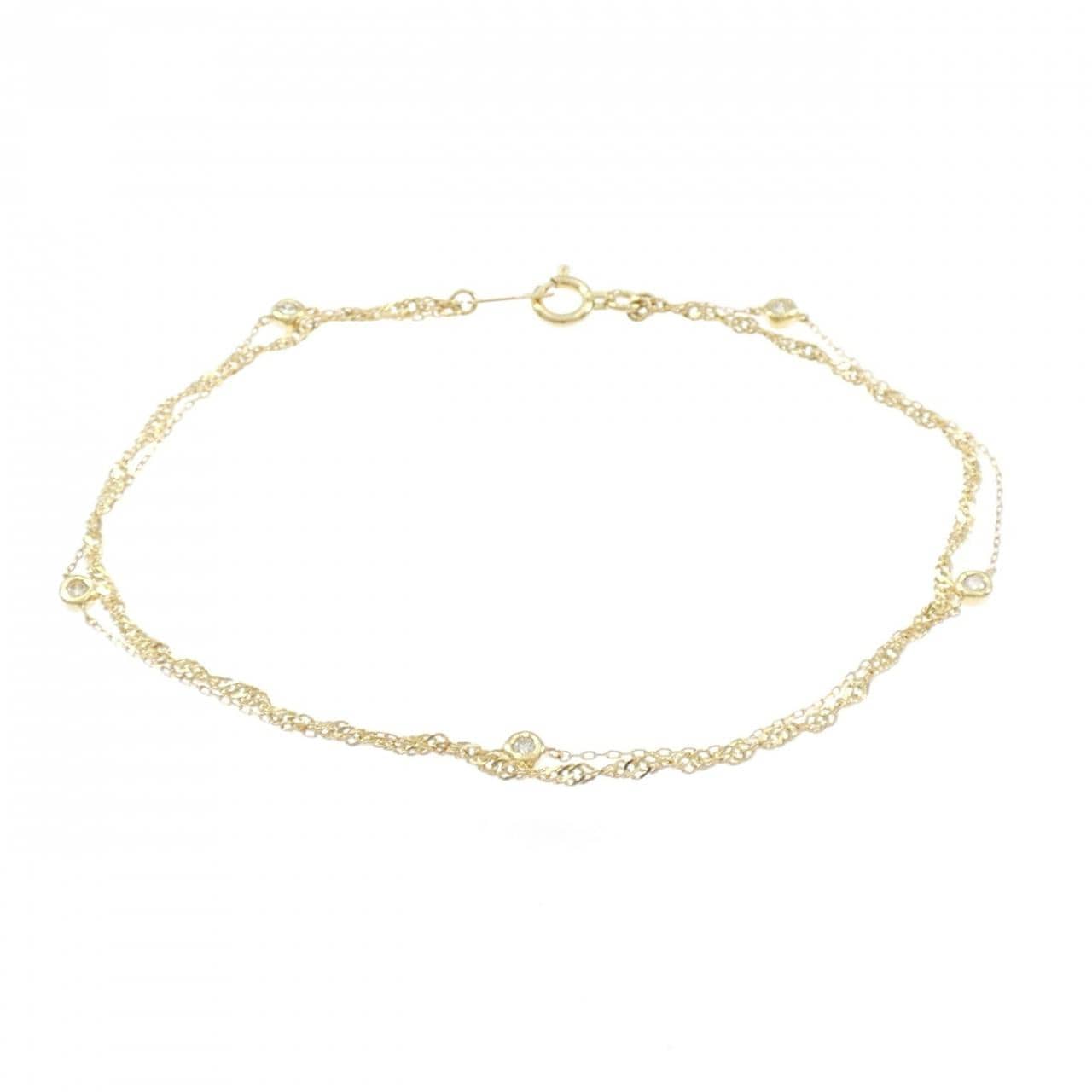 K18YG ダイヤモンド ブレスレット