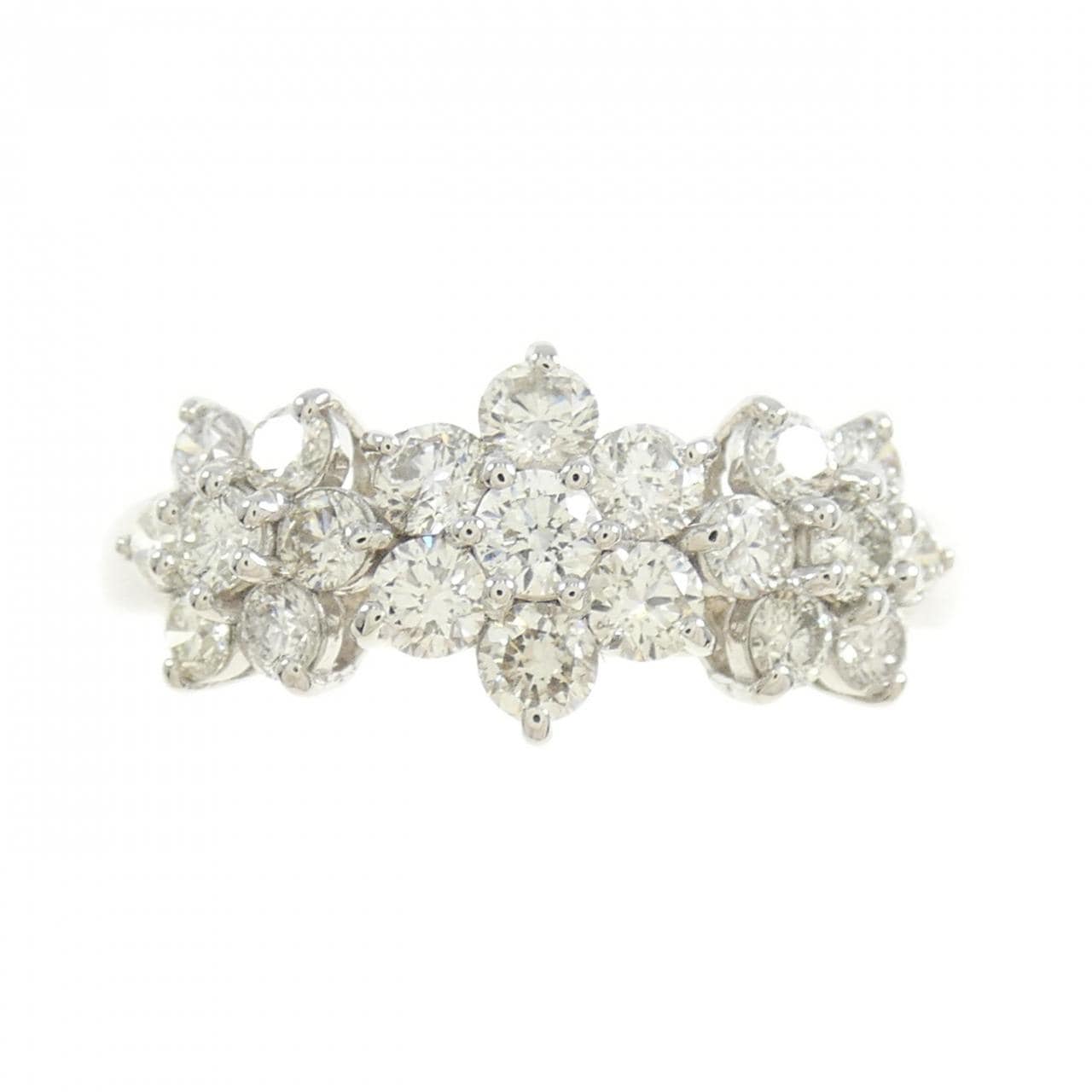 PT900 フラワー ダイヤモンド リング 1.00CT