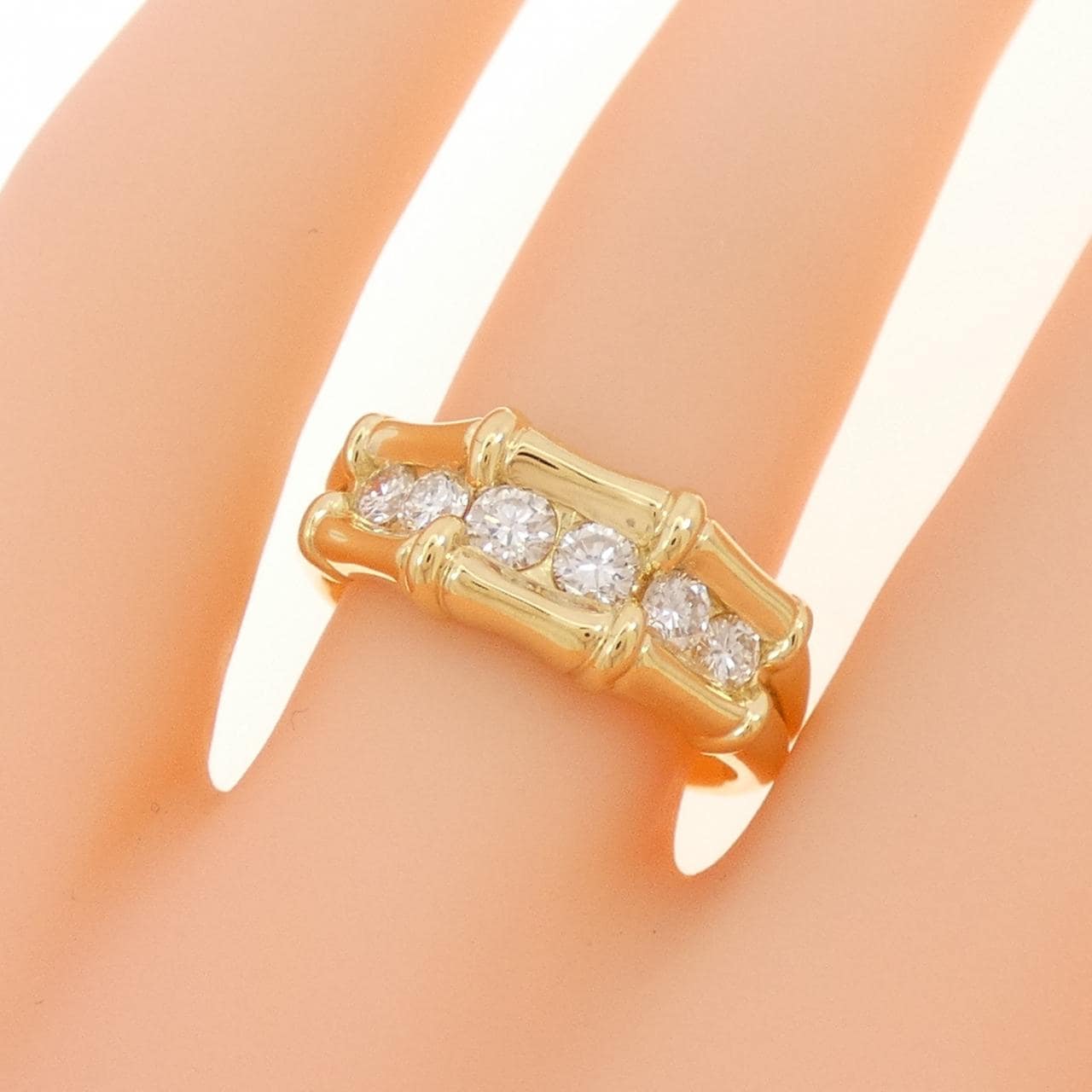 K18YG ダイヤモンド リング 0.50CT