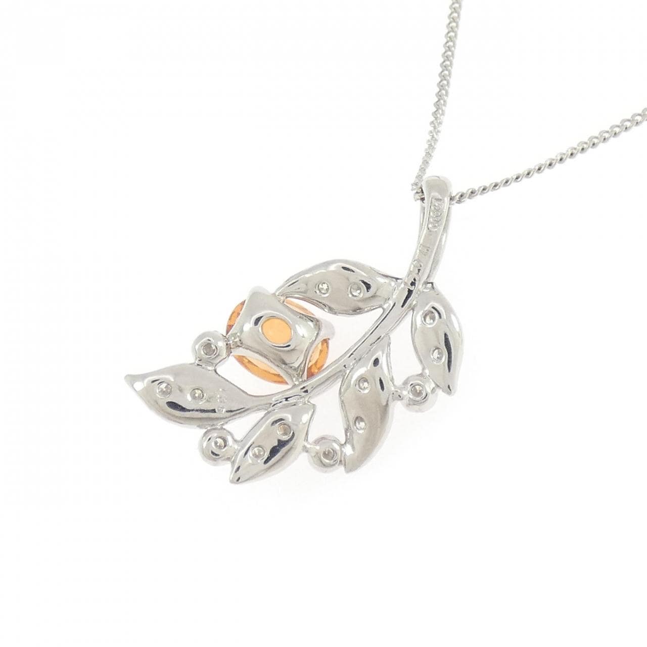 PT900/PT850 ガーネット ネックレス 1.35CT