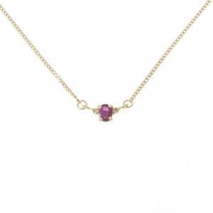 K18YG ルビー ネックレス 0.29CT