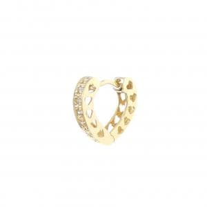 K18YG ダイヤモンド ピアス 0.07CT 片耳