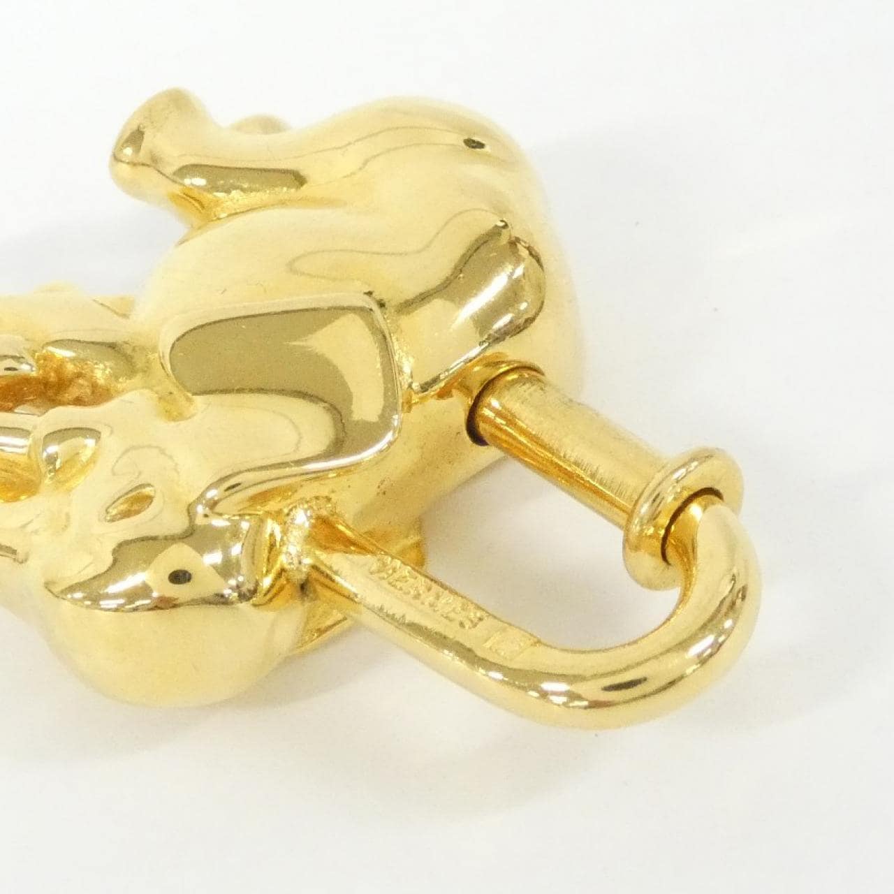 【ヴィンテージ】エルメス ELEPHANT カデナ 013248CA キーホルダー
