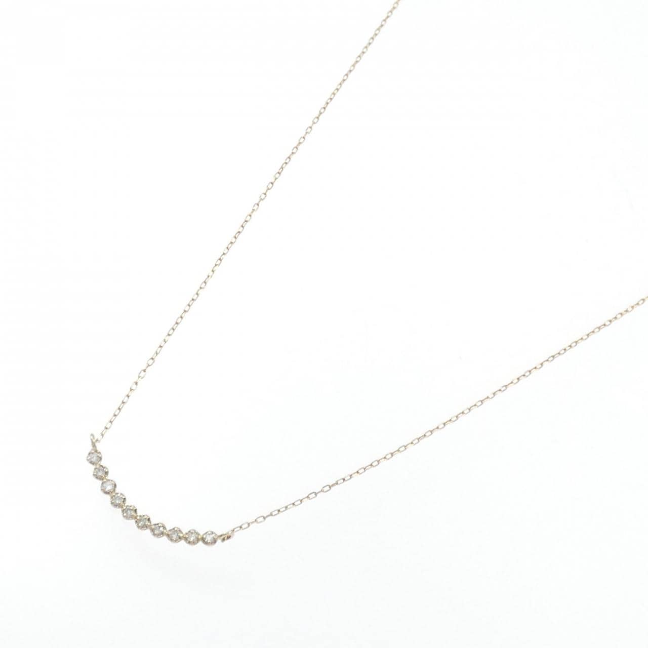 K10YG ダイヤモンド ネックレス 0.1CT