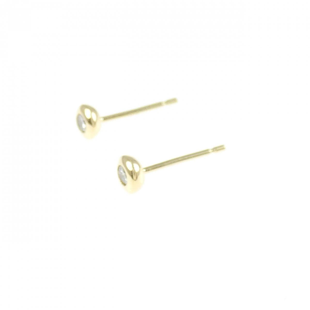 K18YG ダイヤモンド ピアス 0.10CT