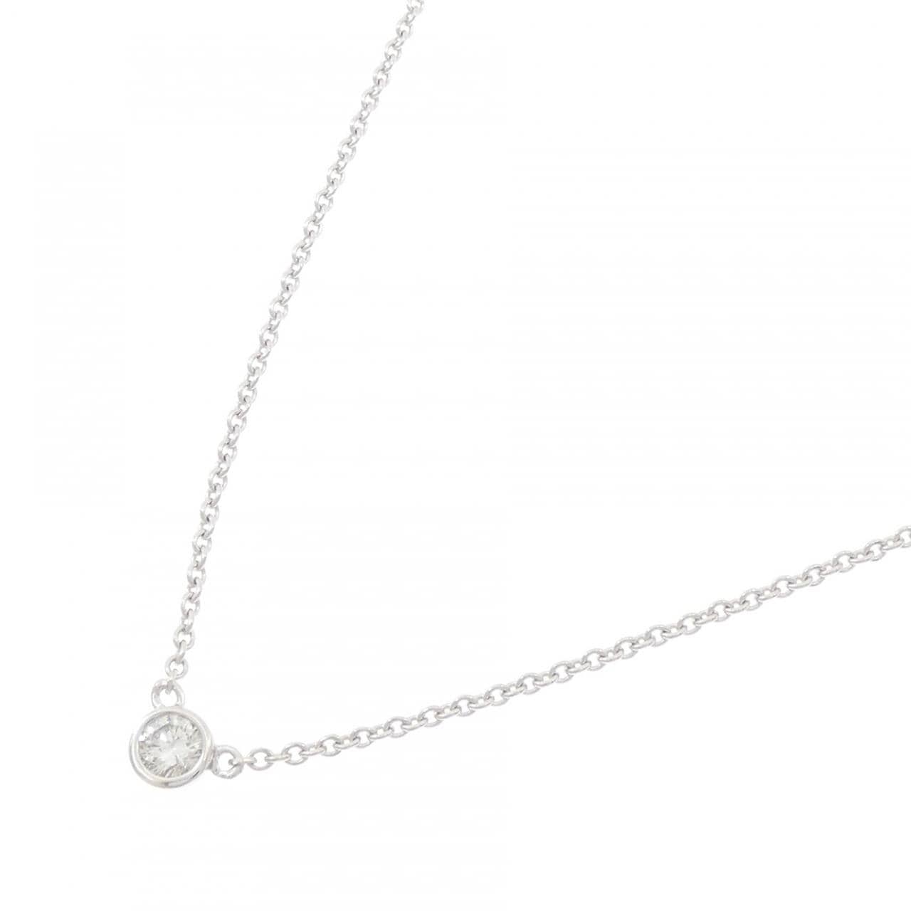 K14WG ソリティア ダイヤモンド ネックレス