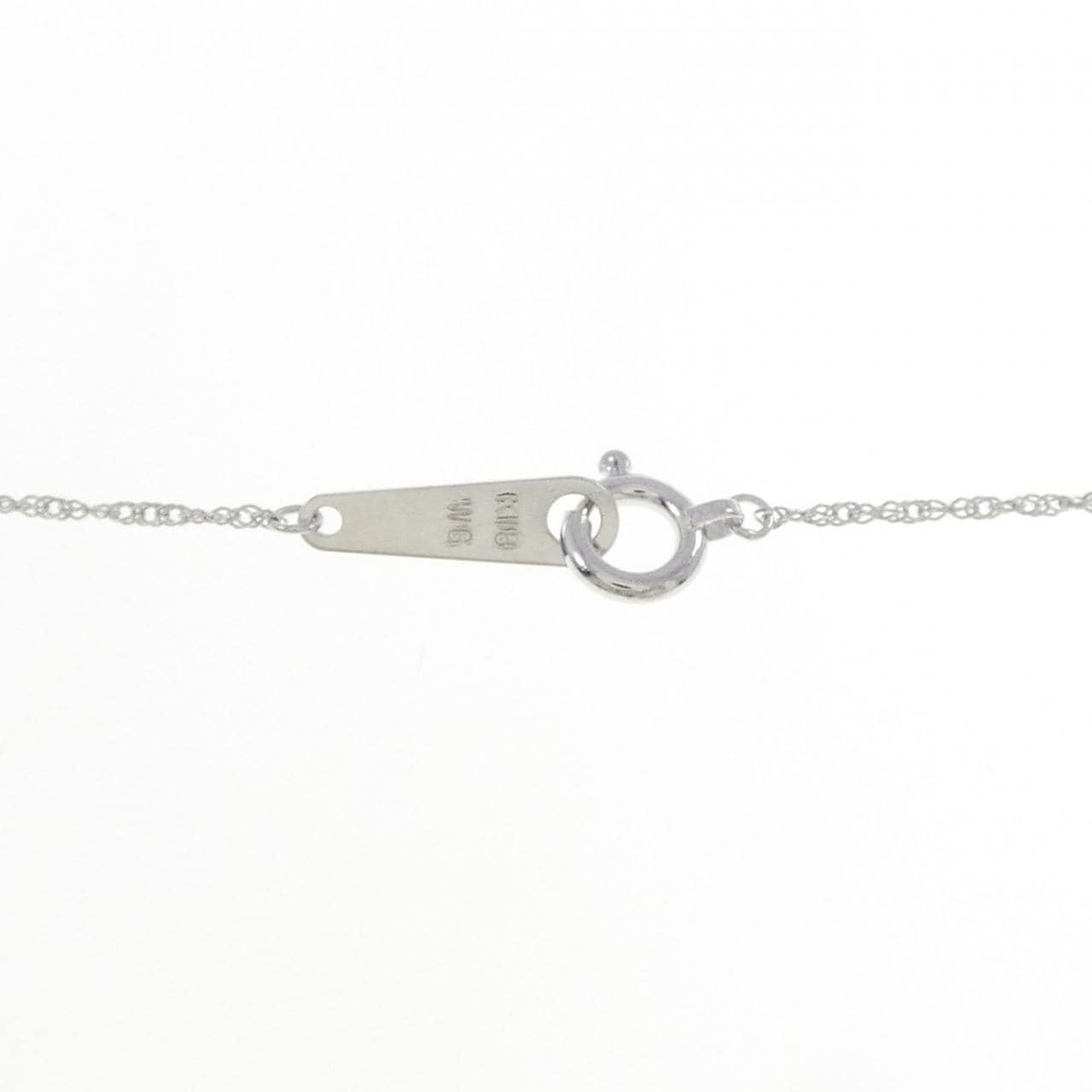 K18WG ダイヤモンド ネックレス 1.0CT