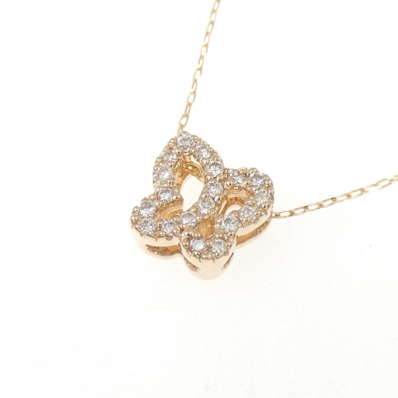 K18PG ダイヤモンド ネックレス 0.12CT