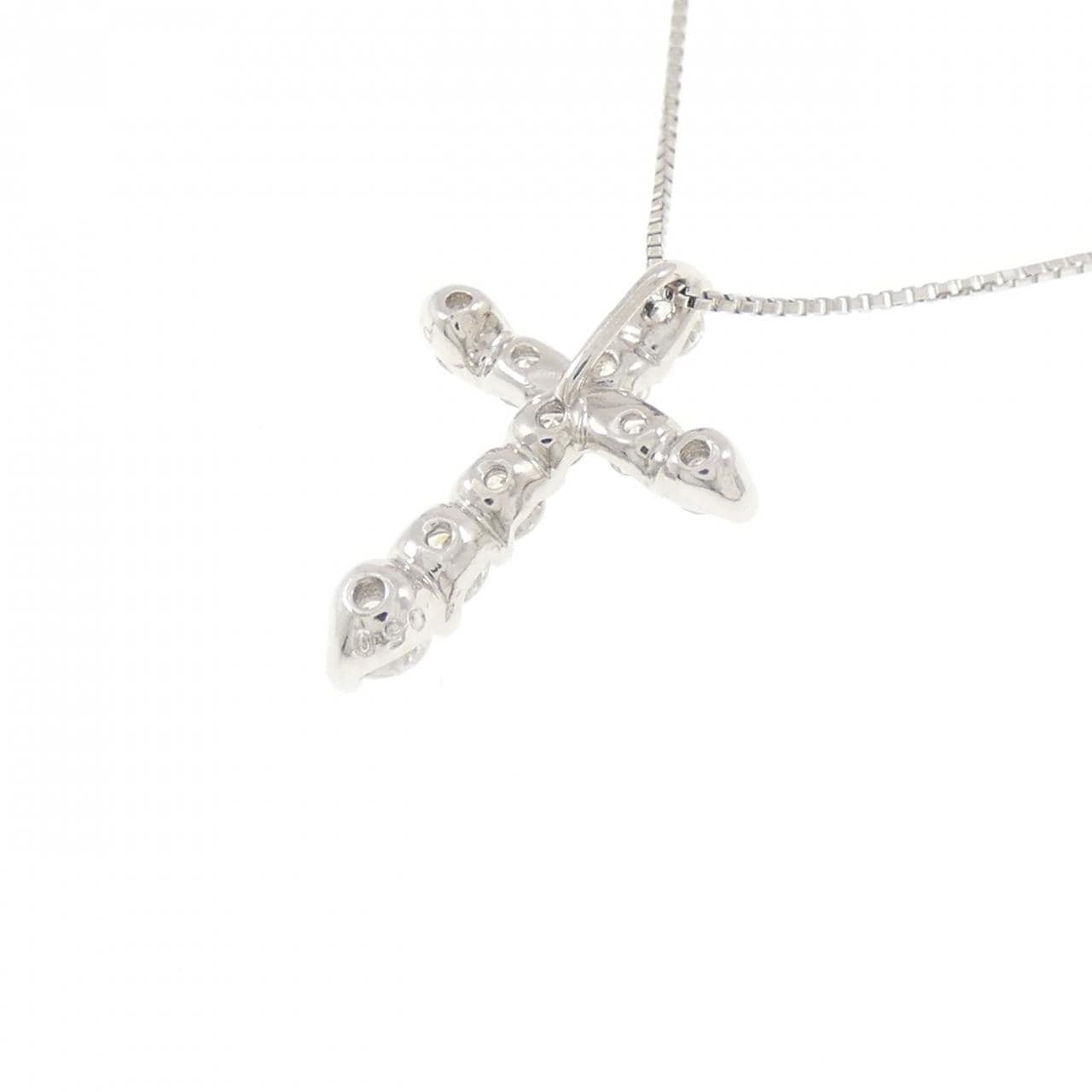 PT/PT850 クロス ダイヤモンド ネックレス 0.50CT