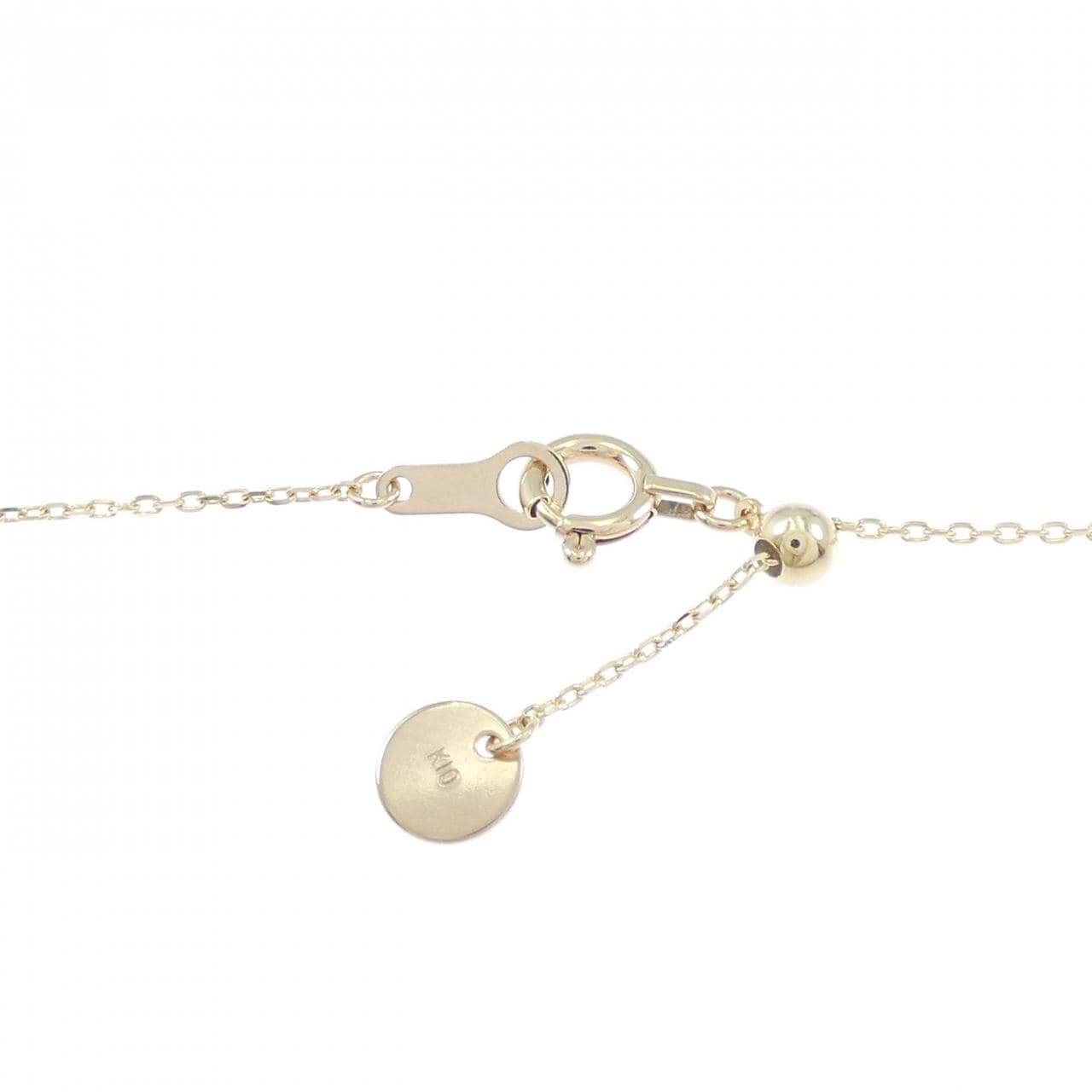 K10YG ダイヤモンド ネックレス 0.02CT