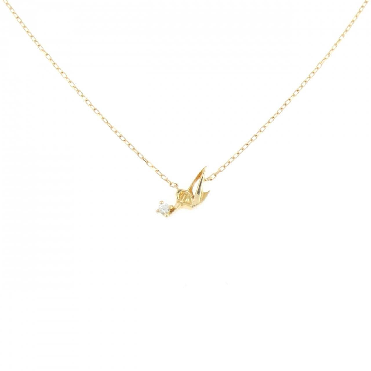 K18YG ダイヤモンド ネックレス 0.02CT
