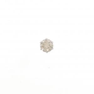 PT ソリティア ダイヤモンド ピアス 0.8CT 片耳