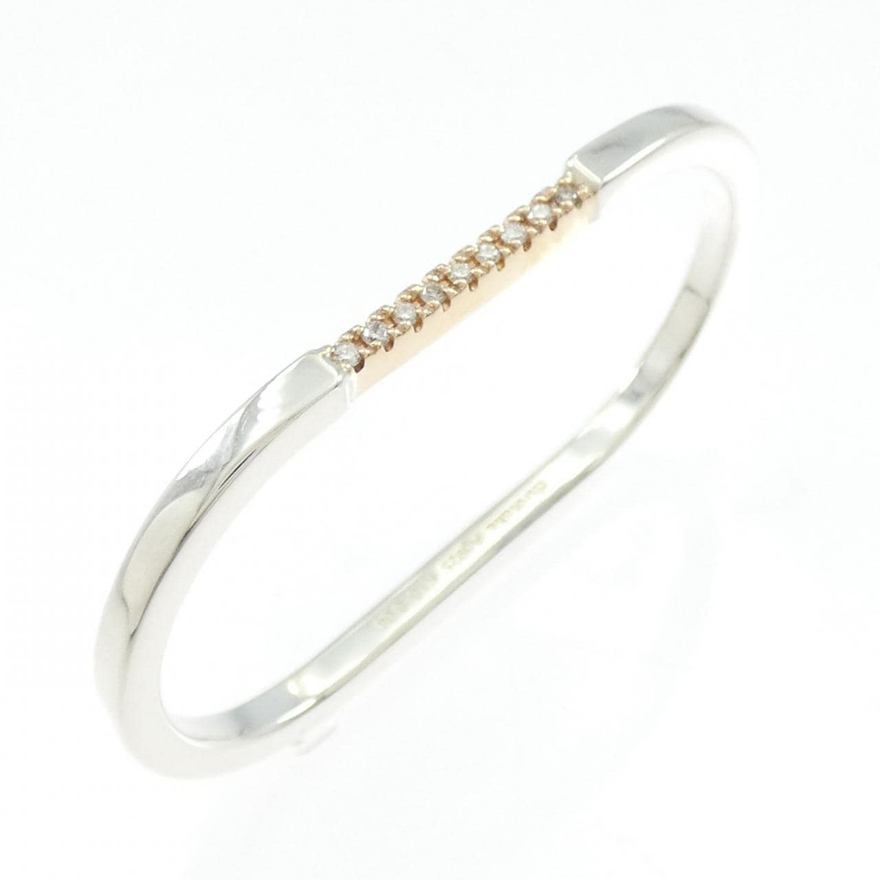 ヒロタカ オール アバウト ベーシックス ダブル フィンガー リング 0.04CT