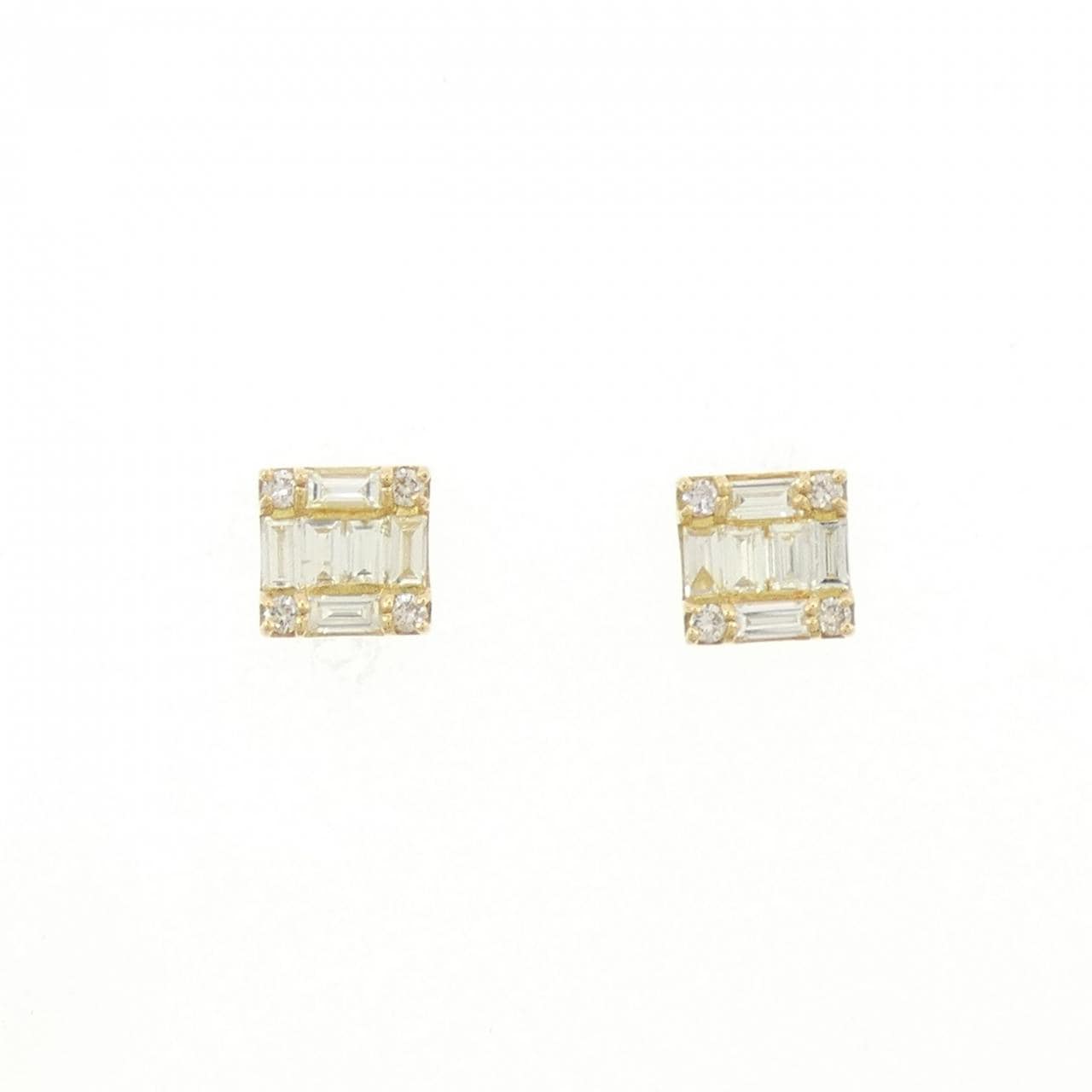 [BRAND NEW] K18YG Diamond earrings 0.40CT