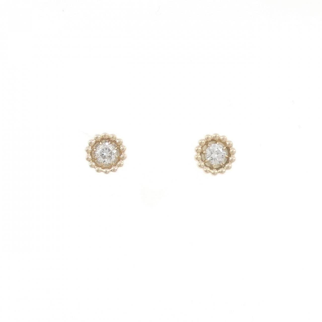 【リメイク】K10YG ダイヤモンド ピアス 0.14CT
