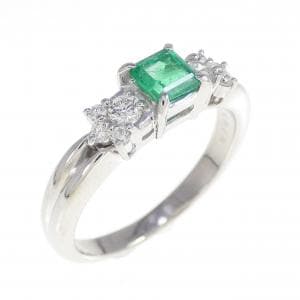 PT900 エメラルド リング 0.34CT