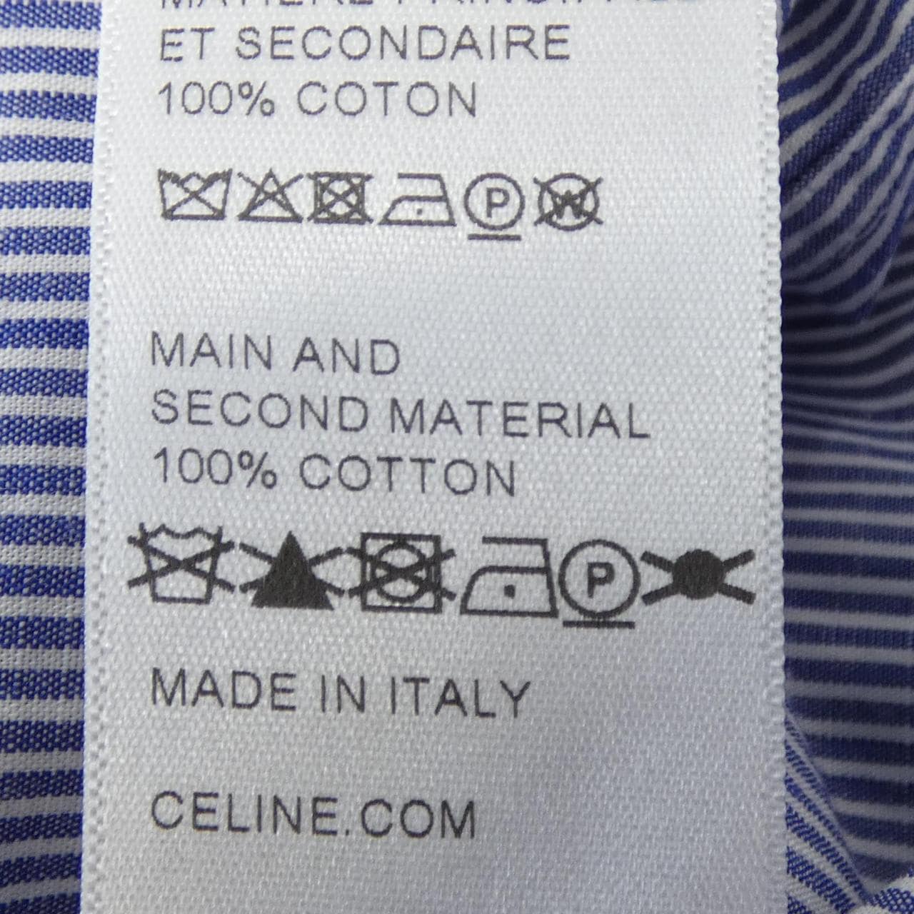 セリーヌ CELINE トリオンフ ストライプオーバーシャツ 2C775602P シャツ