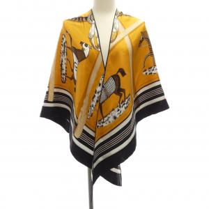 エルメス HERMES CONVERTURES ET TENUES DE FOUR トライアングルジェアン ショール