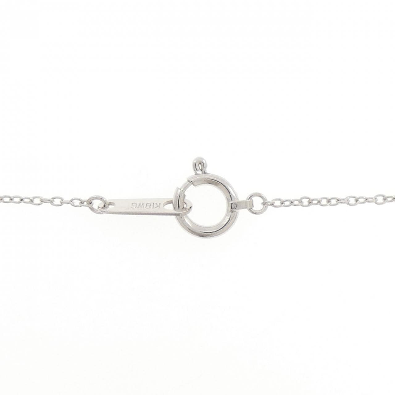 K18WG 2WAY ダイヤモンド ネックレス 0.10CT