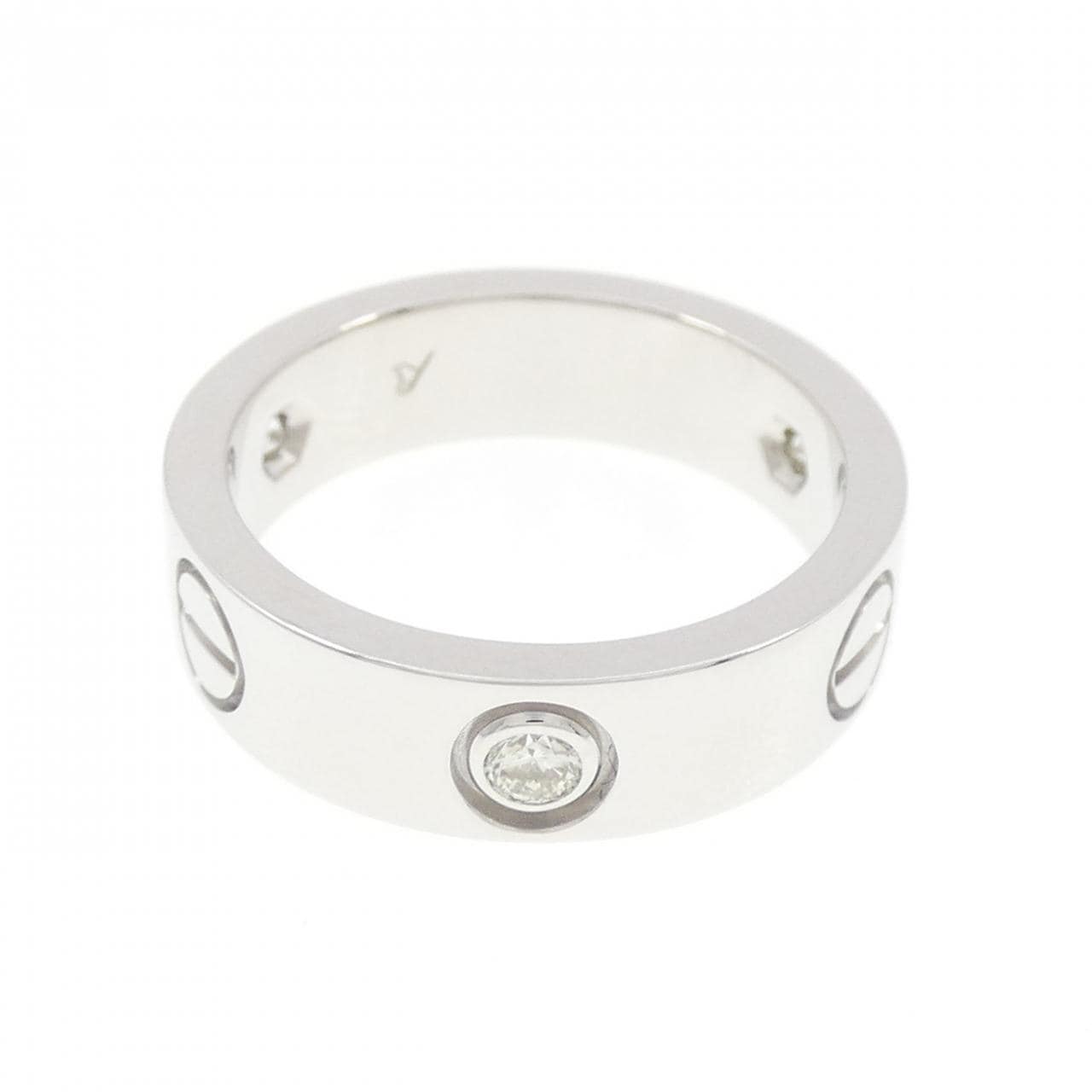 カルティエ ラブ ハーフダイヤ リング