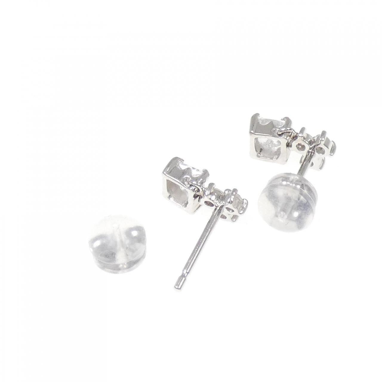 PT900 ダイヤモンド ピアス 0.60CT