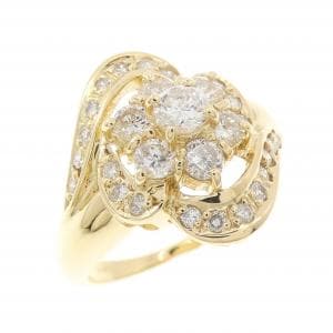 K18YG ダイヤモンド リング 1.00CT