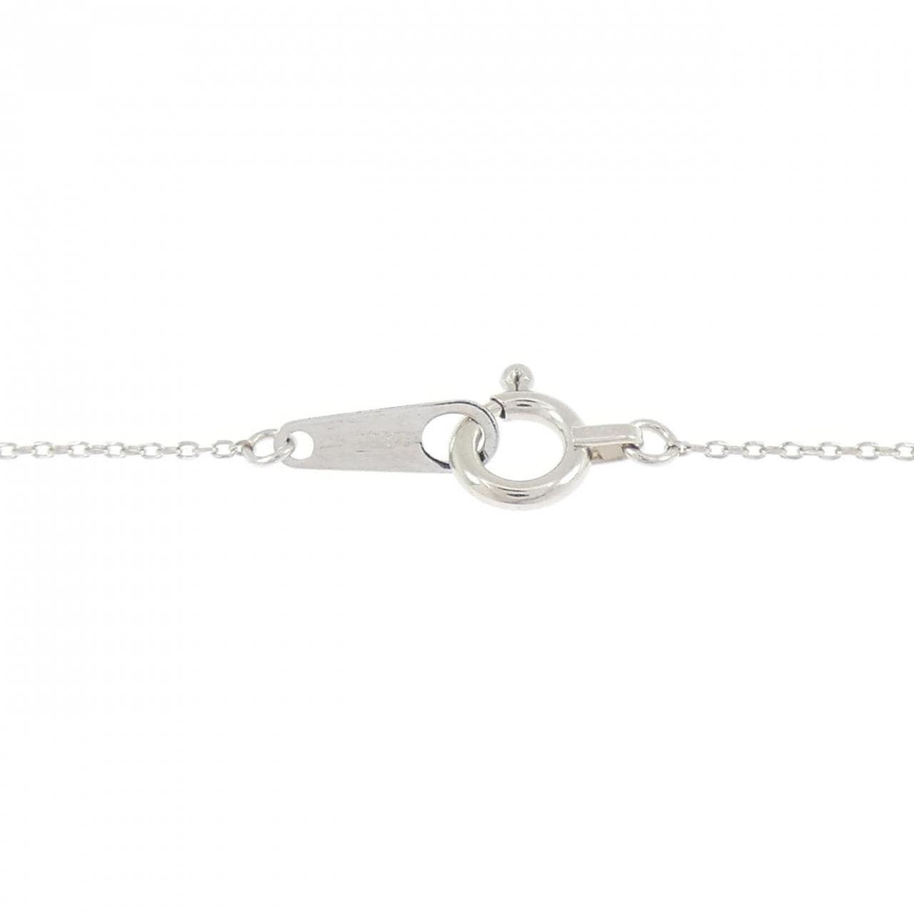 PT900/PT850 フラワー ダイヤモンド ネックレス 0.18CT