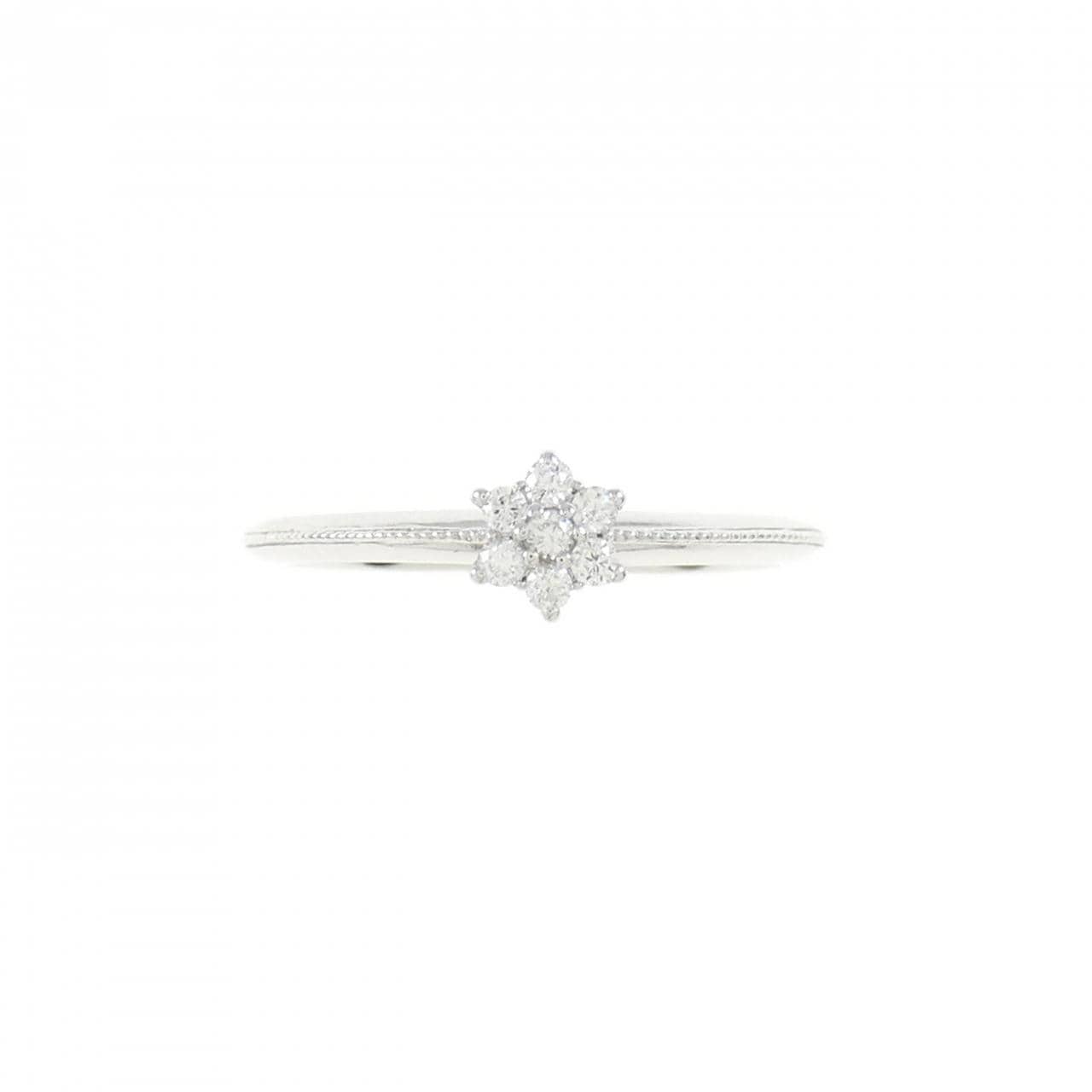 Perlita MIKIMOTO flower Diamond ring 0.05CT