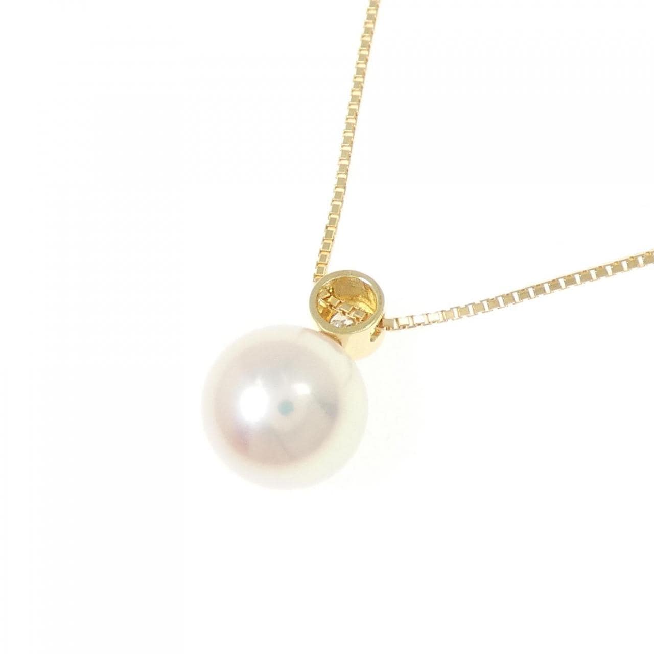 K18YG アコヤパール ネックレス 8mm