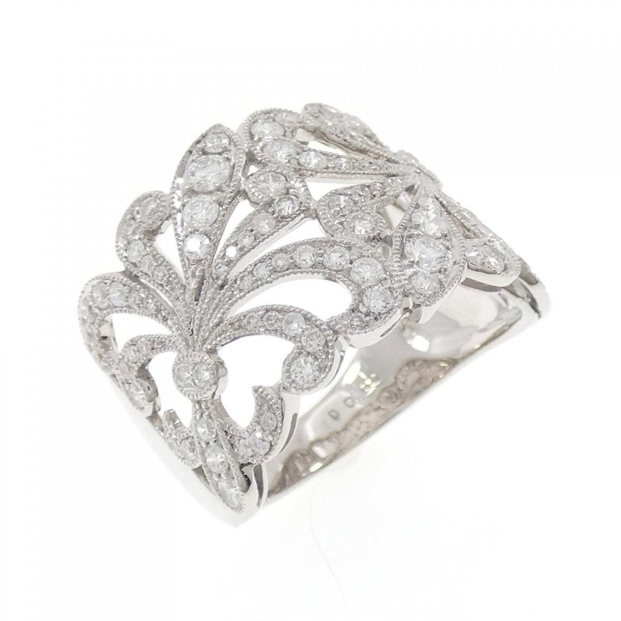 K18WG ダイヤモンド リング 0.90CT