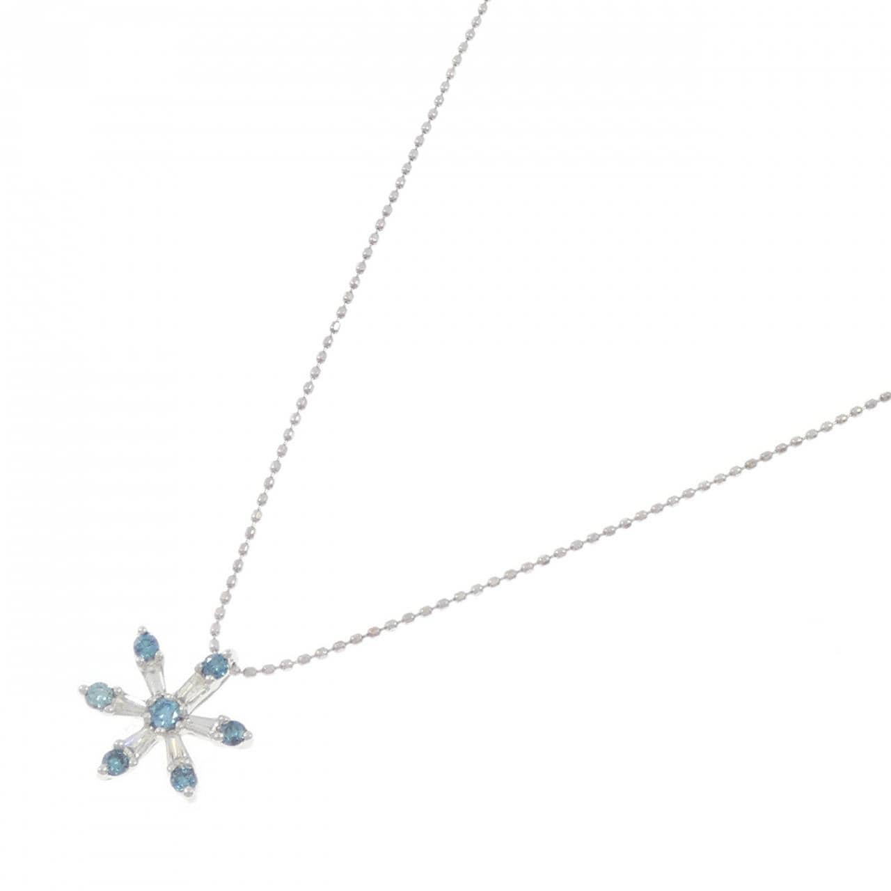 K18WG ダイヤモンド ネックレス 0.30CT