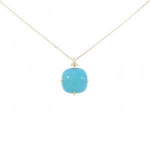 ジーエスティービー ターコイズ ネックレス 6.00CT