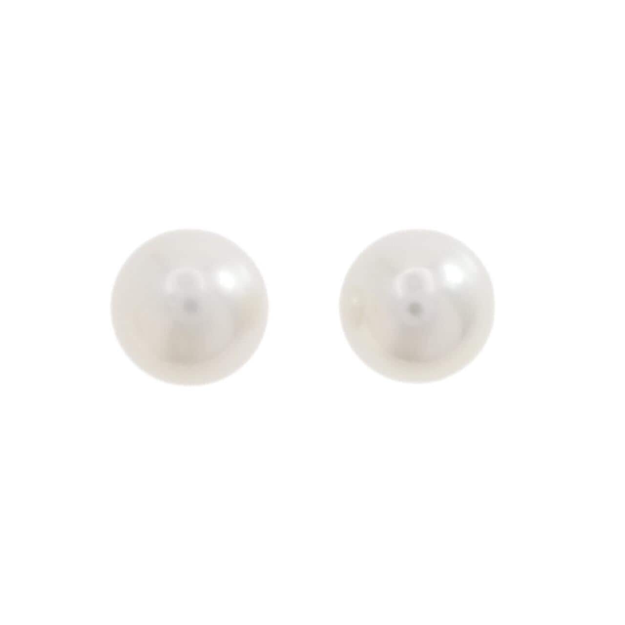 K14WG 白蝶パール ピアス 10.5mm