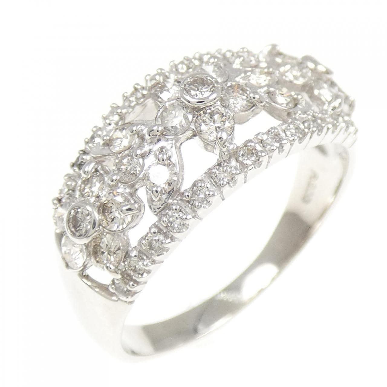 PT900 フラワー ダイヤモンド リング 1.00CT