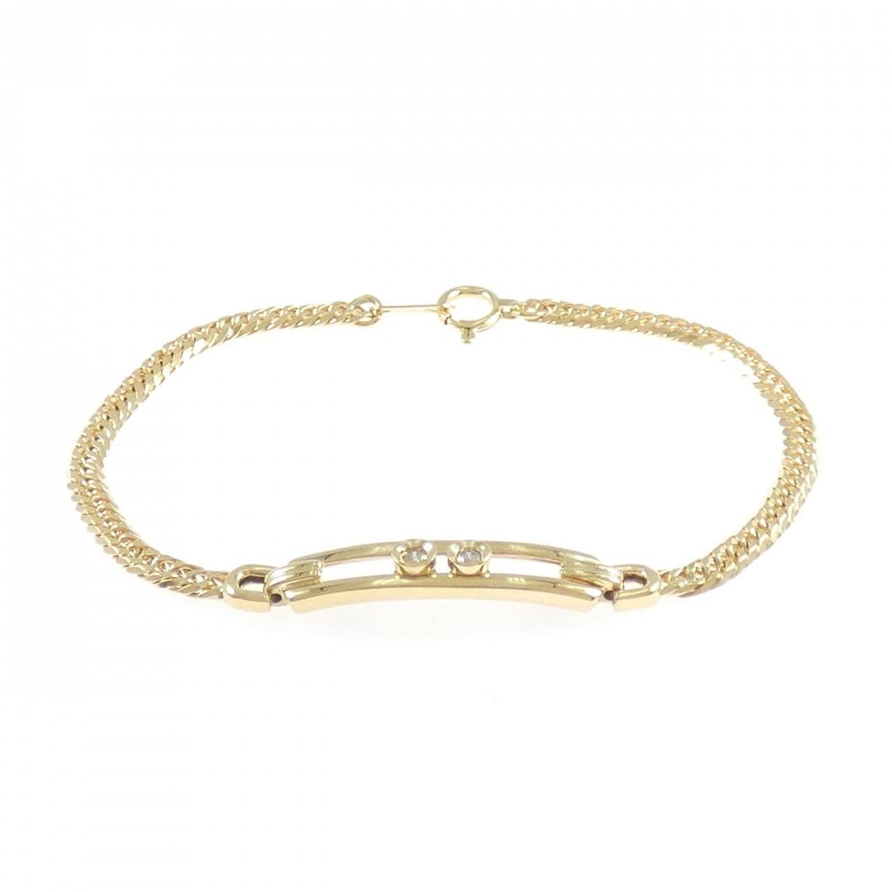 K18YG ダイヤモンド ブレスレット 0.11CT