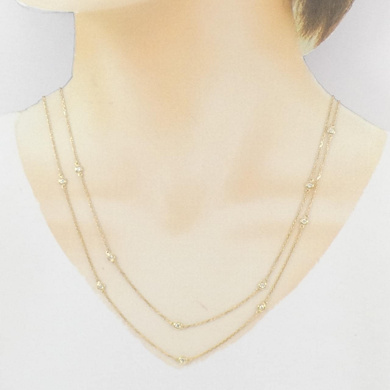 K18YG ダイヤモンド ネックレス 0.63CT