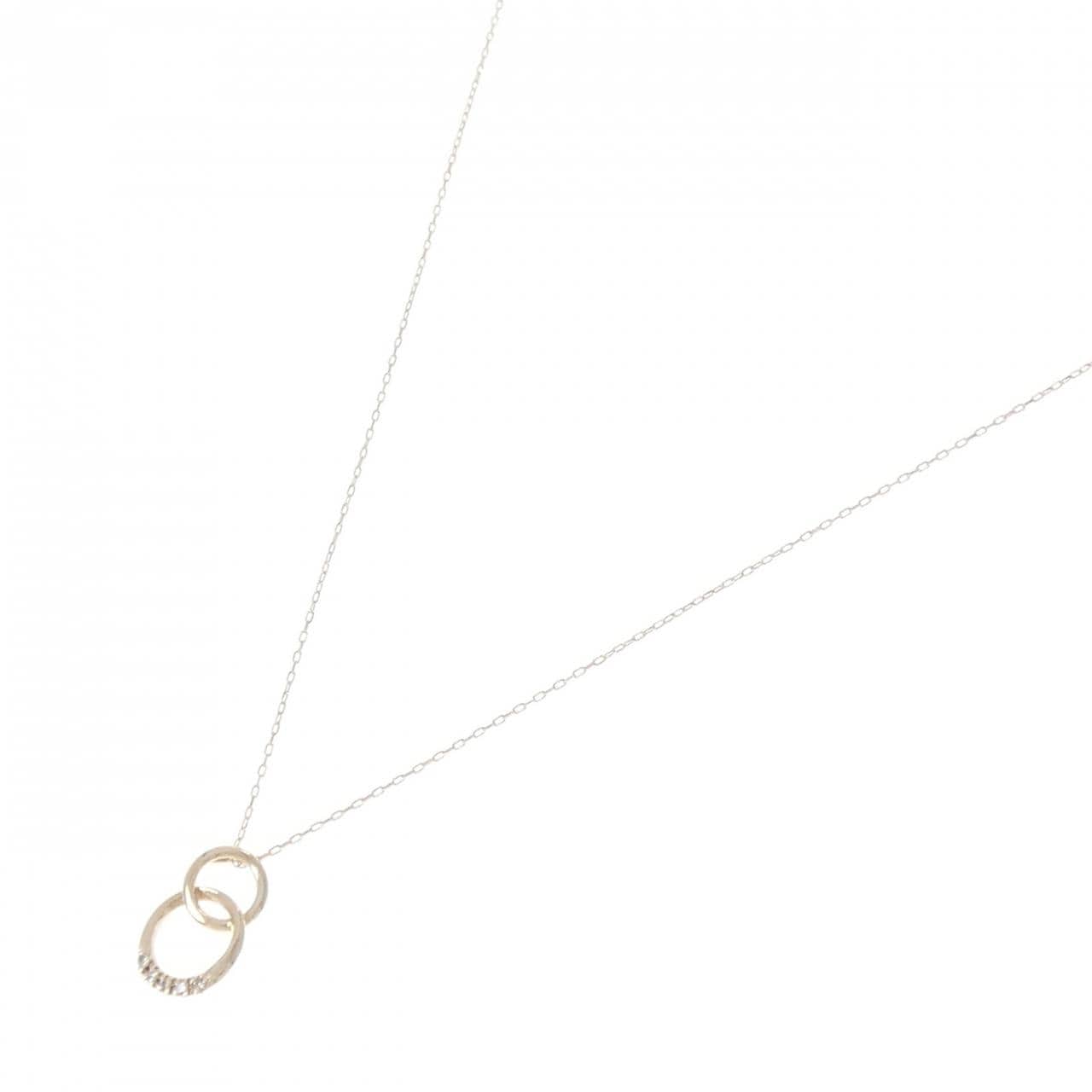 K10YG ダイヤモンド ネックレス 0.02CT