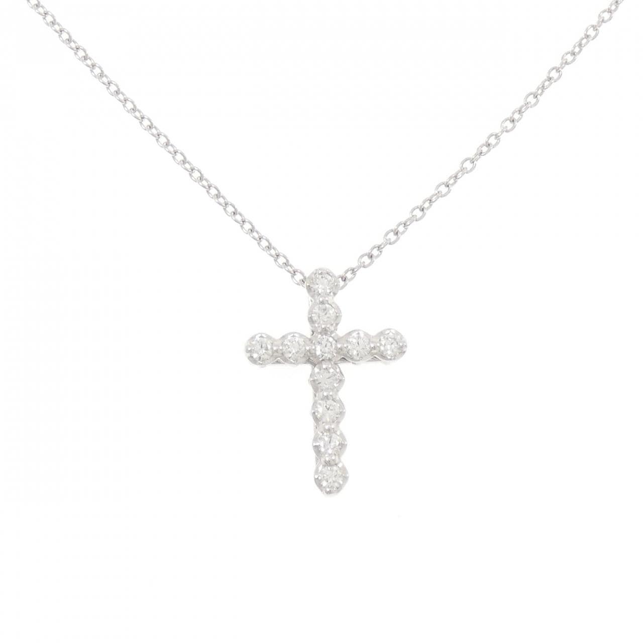 ポンテヴェキオ クロス ダイヤモンド ネックレス 0.20CT