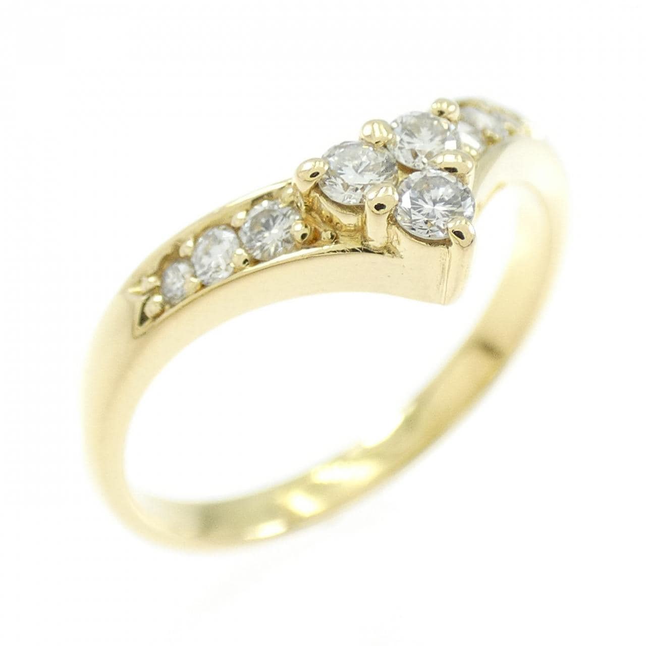 K18YG ダイヤモンド リング 0.20CT
