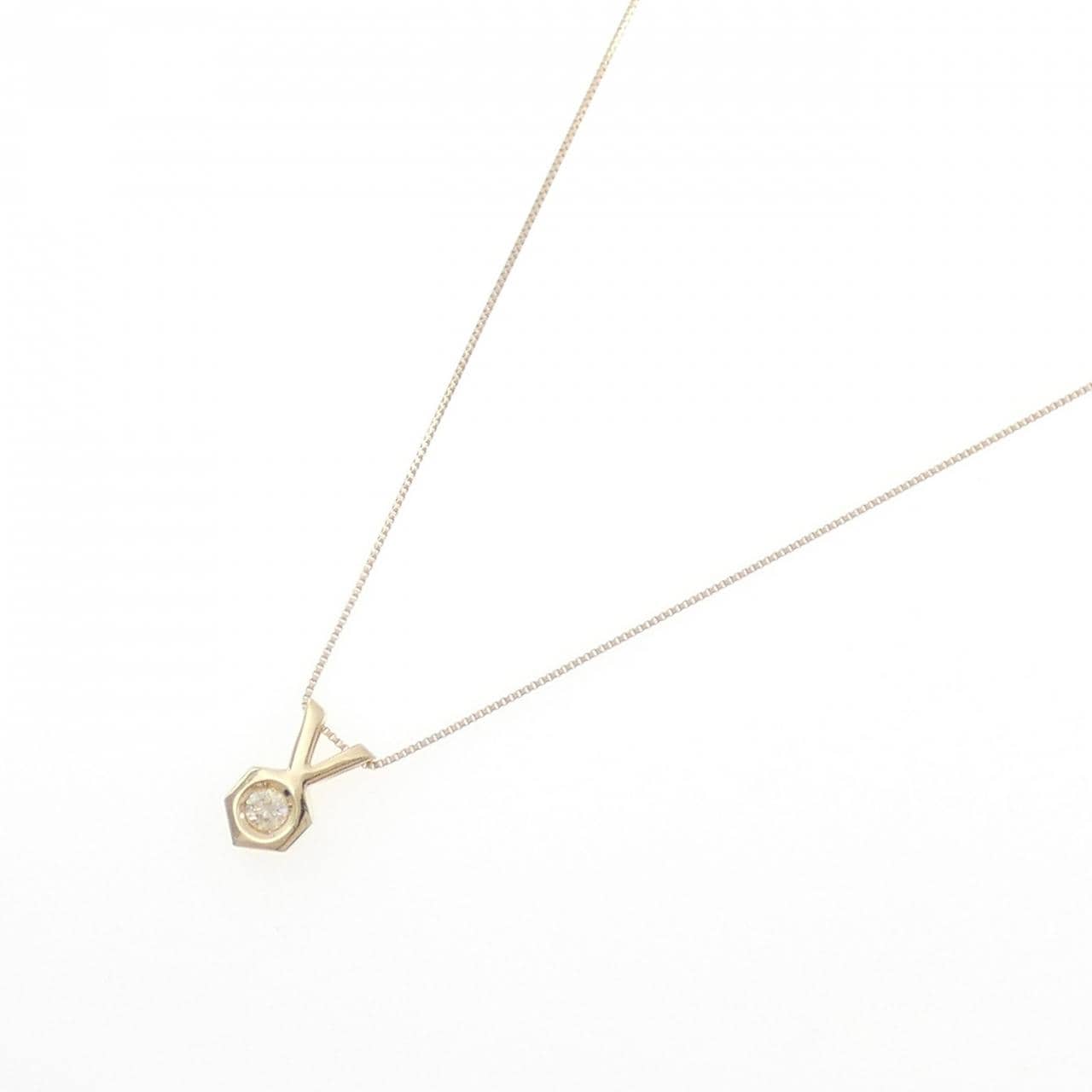 K18YG ダイヤモンド ネックレス 0.16